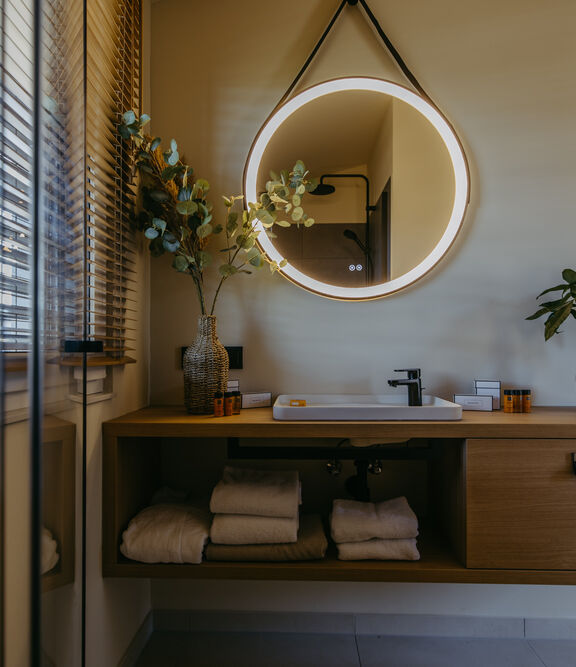 Badezimmer in einem Guesthouse am Neuen Strand Neusiedler See