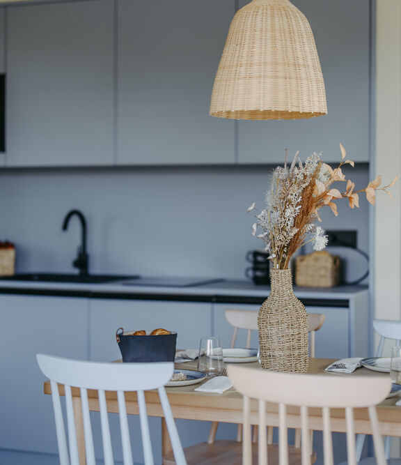 Küchenzeile in einem Guesthouse am Neuen Strand Neusiedler See